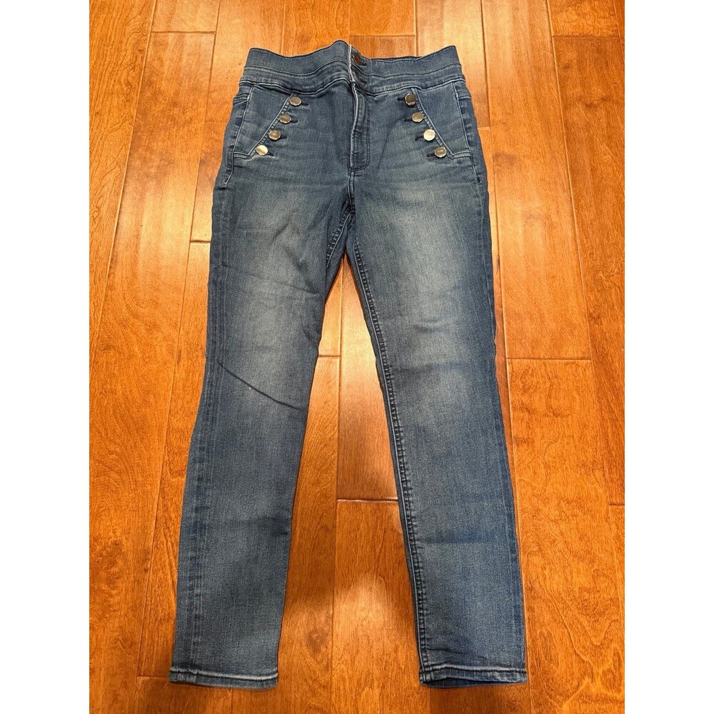 Express stretch + denim perfect super high rise ankle legging 10R